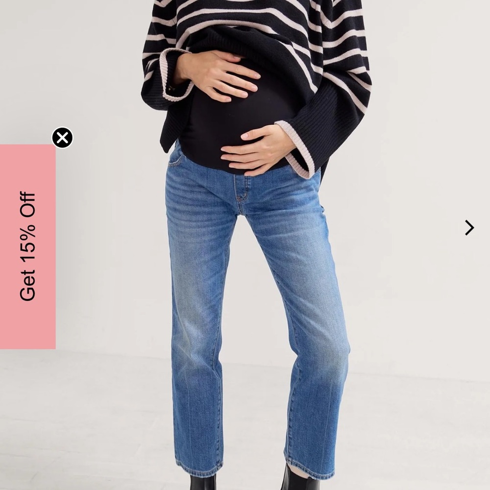 The Over The Bump Straight Maternity Jean 27
